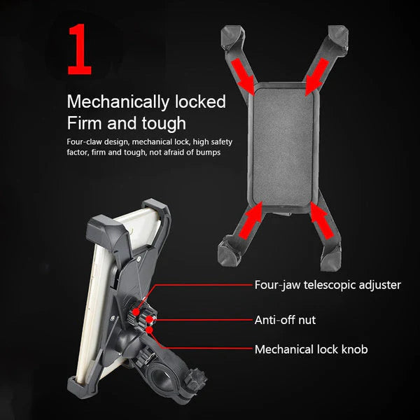 Bike Phone Holder – Anti-Shake 360° Rotation Mount | Gambit