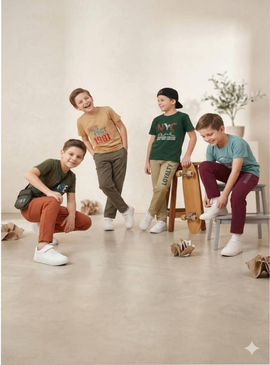 Kids Boys T-Shirt & Pyjama Set